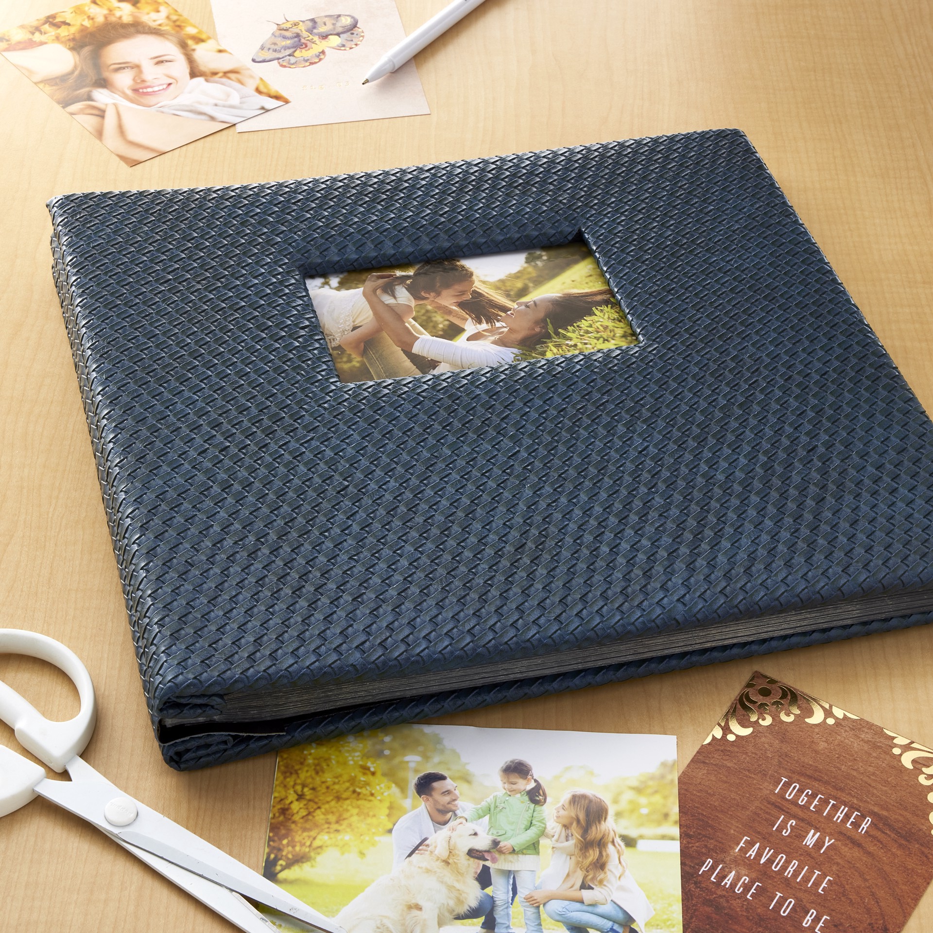 slide 3 of 3, Navy Mega Scrapbook By Recollections, 12 in x 12 in