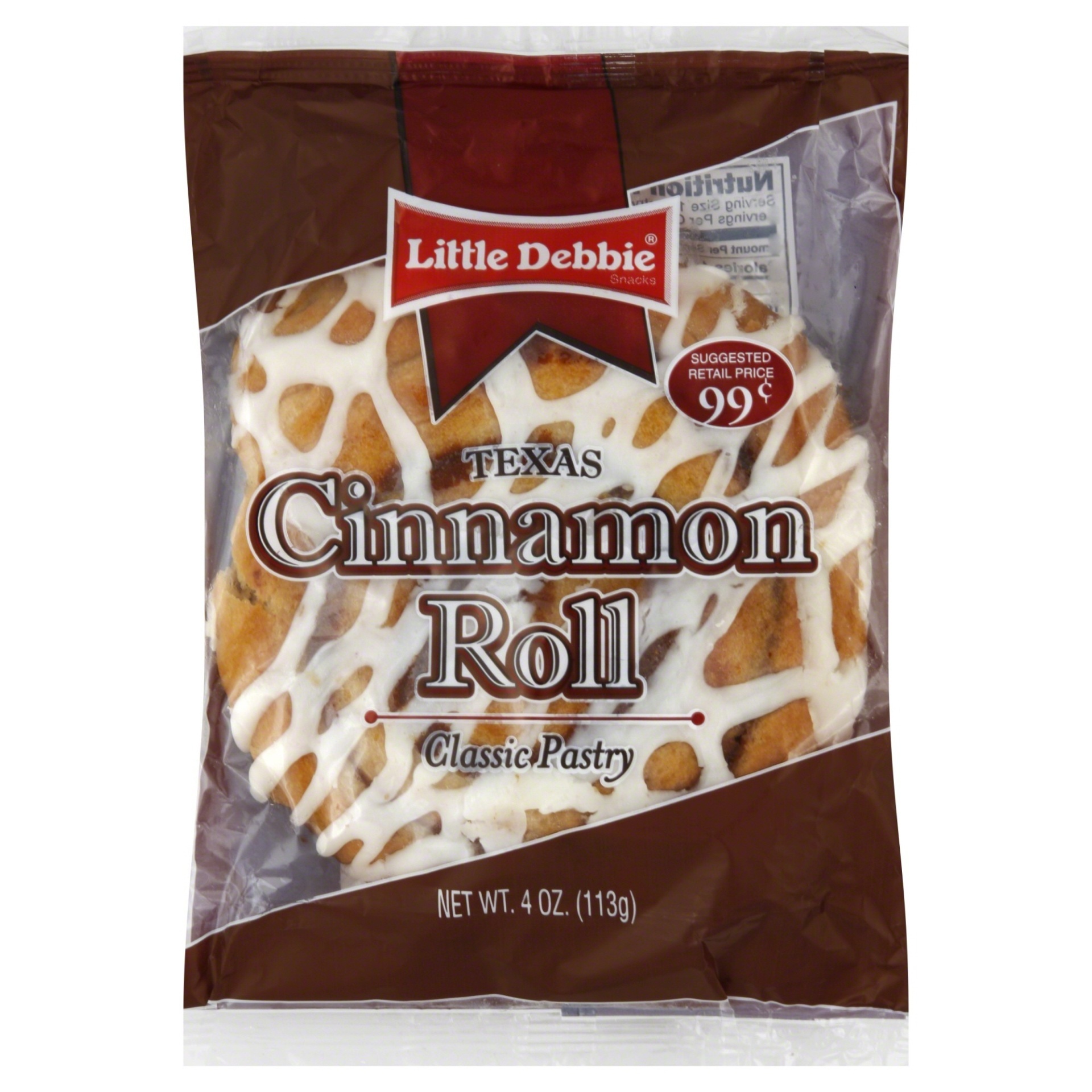 slide 1 of 1, Little Debbie Texas Cinnamon Roll, 4 oz