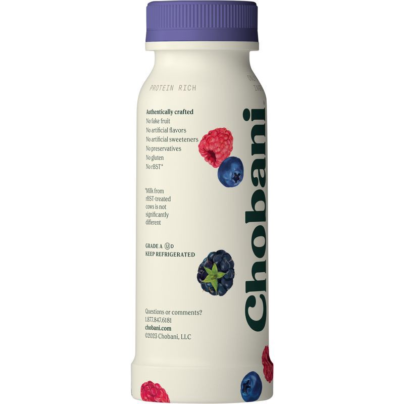 slide 2 of 5, Chobani Mixed Berries Greek Style Yogurt Drink - 7 fl oz, 7 fl oz