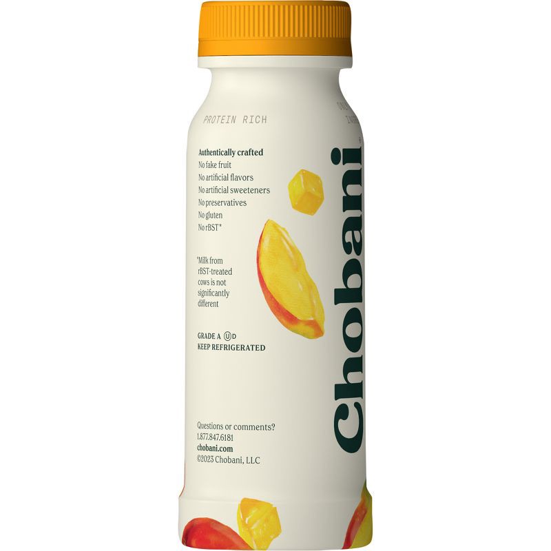 slide 2 of 5, Chobani Mango Low-Fat Greek Yogurt Drink - 7 fl oz, 7 fl oz