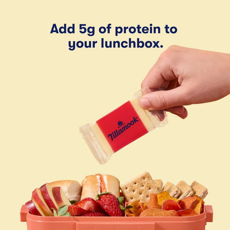 slide 4 of 10, Tillamook Sharp White Cheddar Cheese Snack Portions - 7.5oz/10ct, 7.5 oz, 10 ct