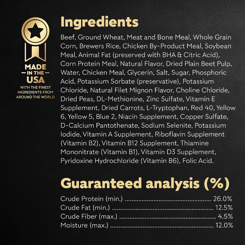 slide 3 of 12, Cesar Filet Mignon Beef Steak Flavor with Spring Vegetables Garnish Adult Dry Dog Food - 12lbs, 12 lb