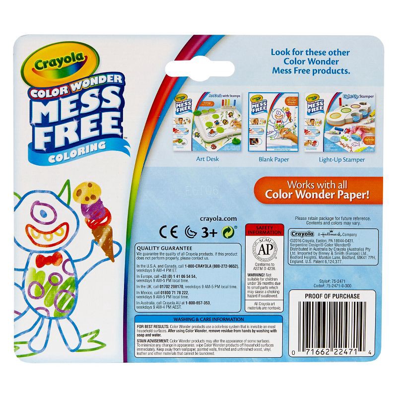 slide 3 of 5, Crayola Color Wonder Markers - 10 Classic Colors, 1 ct