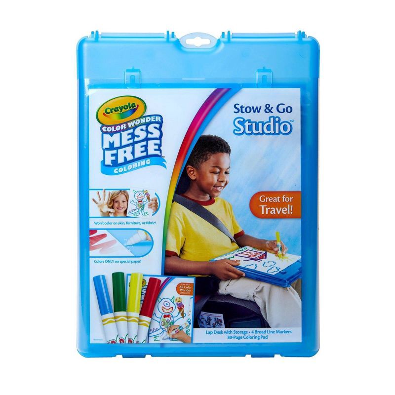 slide 1 of 5, Crayola Color Wonder Stow & Go Coloring Studio, 1 ct