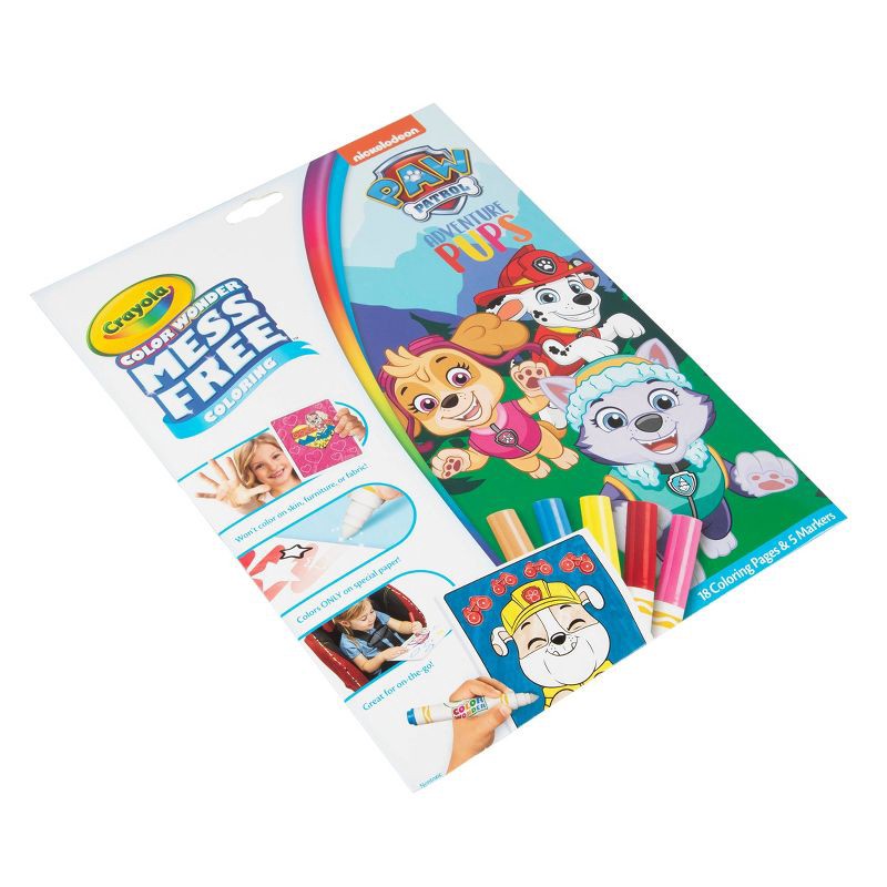 slide 4 of 8, Crayola Color Wonder PAW Patrol Coloring Pages Set: Mess Free, 18 Pages, Shapes & Colors, Creative Thinking, Ages 3+, 1 ct