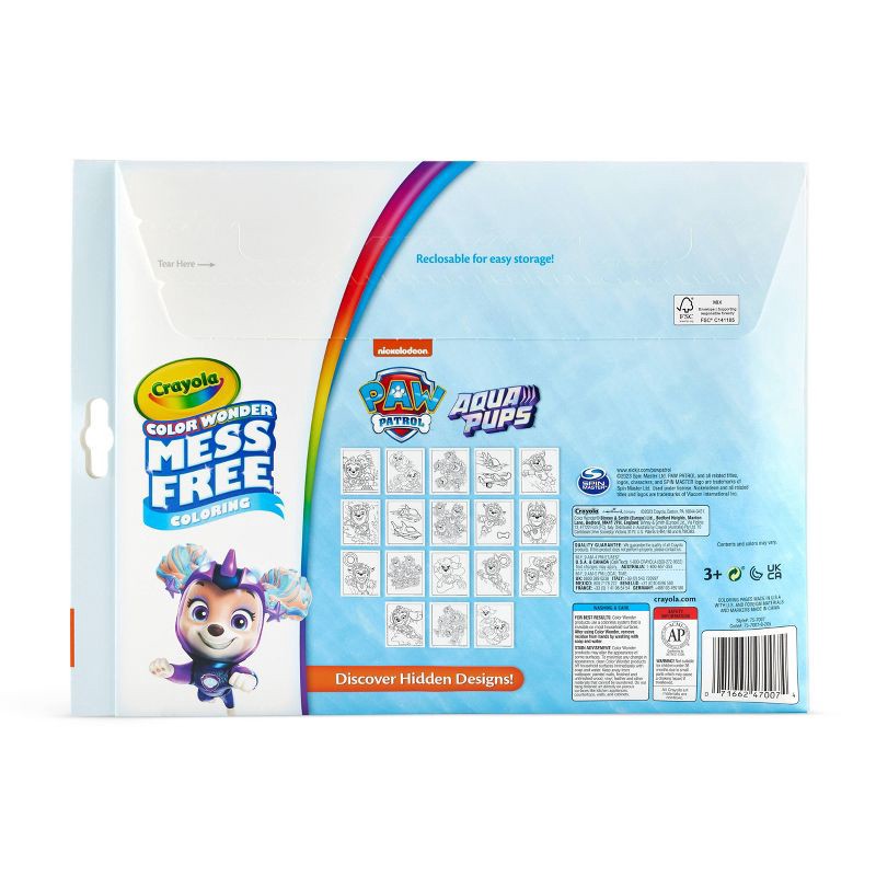 slide 5 of 8, Crayola Color Wonder PAW Patrol Coloring Pages Set: Mess Free, 18 Pages, Shapes & Colors, Creative Thinking, Ages 3+, 1 ct