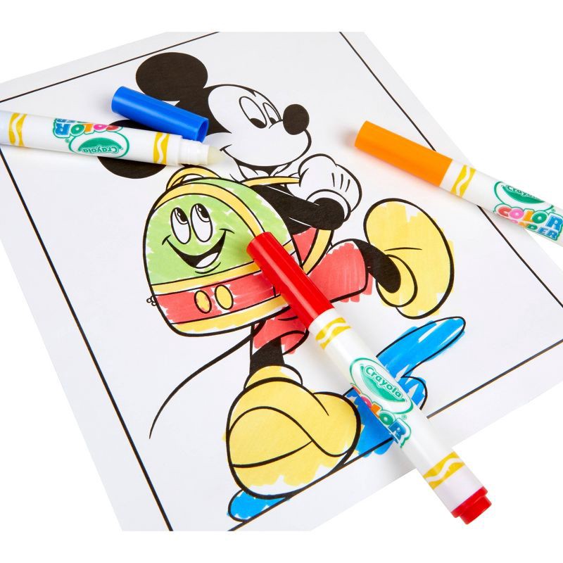 slide 4 of 9, Crayola Color Wonder Mickey Mouse Roadster Racer Coloring Pages Set: Mess Free Disney Junior Sheets, 18 Pages, Ages 3+, 1 ct