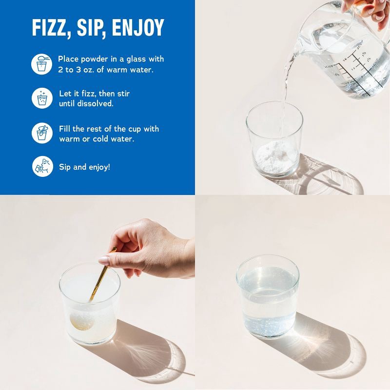 slide 7 of 12, Natural Calm Vitality Anti-Stress Vegan Magnesium Supplement Powder Packets - Raspberry Lemon - 12.96oz/30pk, 12.96 oz, 30 ct