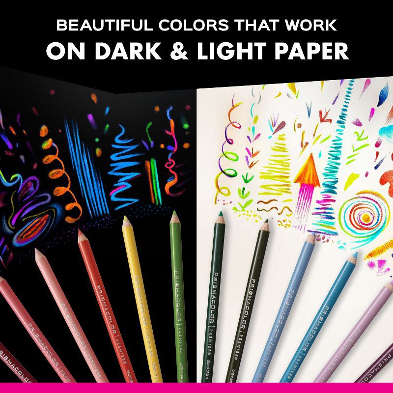 slide 7 of 10, Prismacolor Premier 24pk Colored Pencils: Multicolor Art & Sketching Set, Presharpened, 0.7mm, Ages 6+, 24 ct