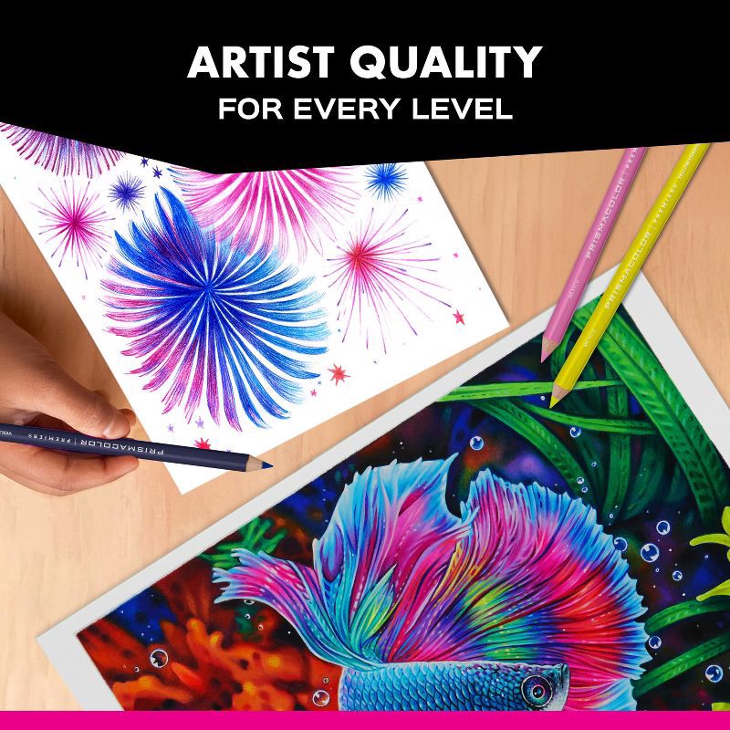 slide 10 of 10, Prismacolor Premier 24pk Colored Pencils: Multicolor Art & Sketching Set, Presharpened, 0.7mm, Ages 6+, 24 ct