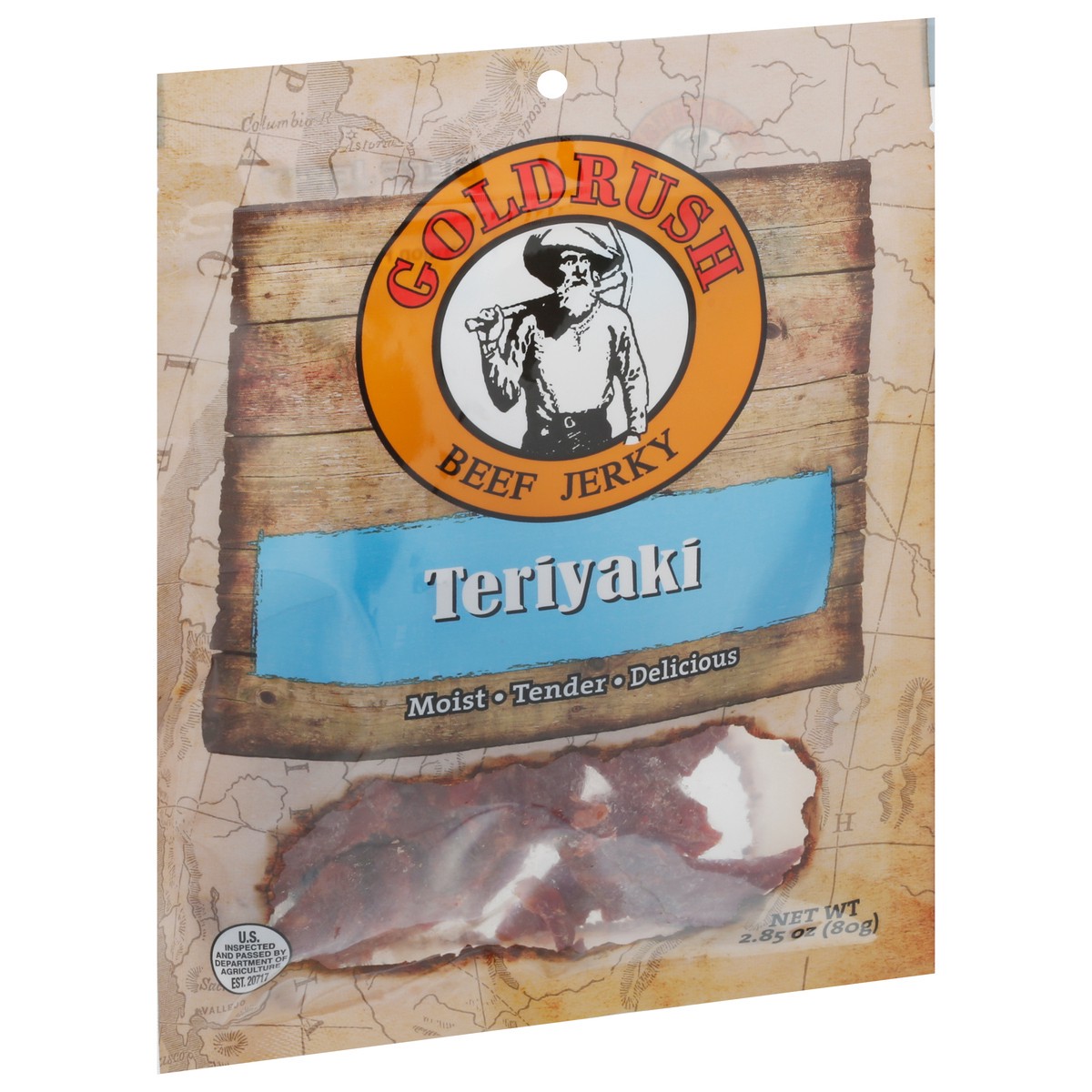 slide 8 of 13, Goldrush Teriyaki Beef Jerky 2.85 oz, 2.85 oz