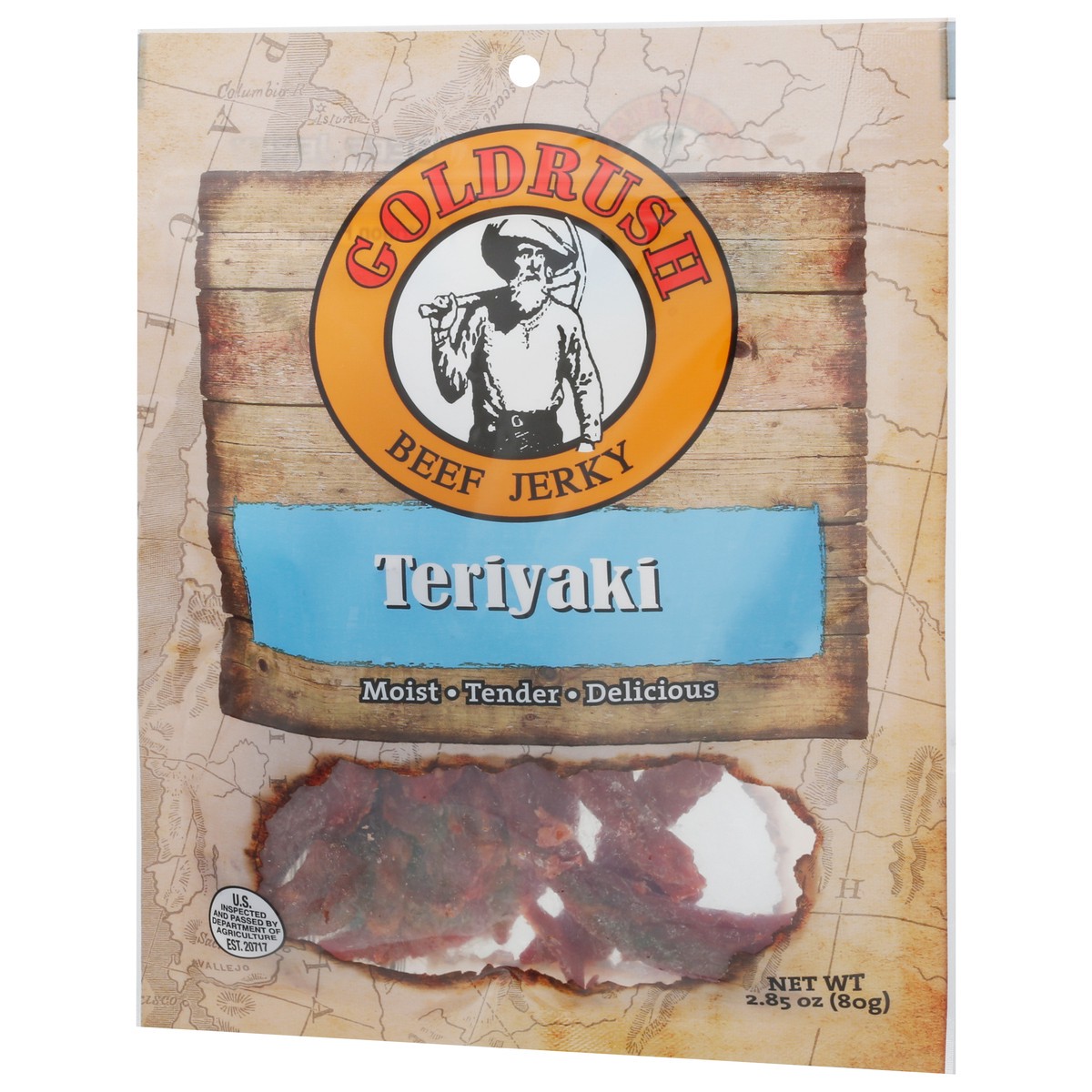 slide 3 of 13, Goldrush Teriyaki Beef Jerky 2.85 oz, 2.85 oz