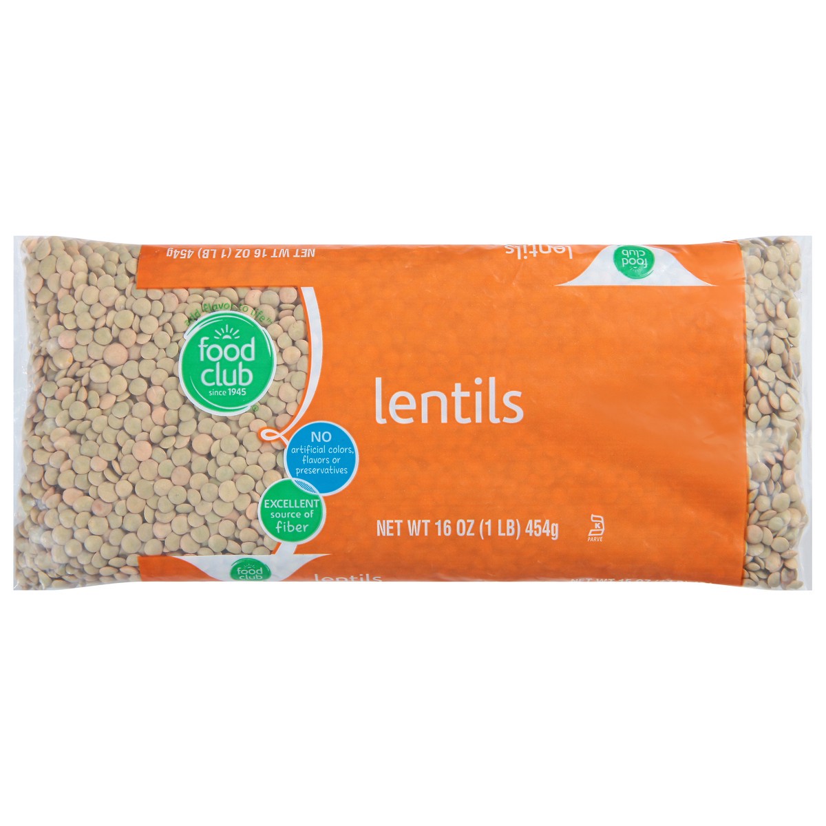 slide 11 of 11, Food Club Dry Lentil Beans, 16 oz