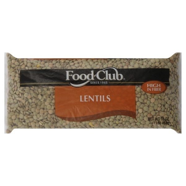 slide 1 of 1, Food Club Dry Lentil Beans, 16 oz