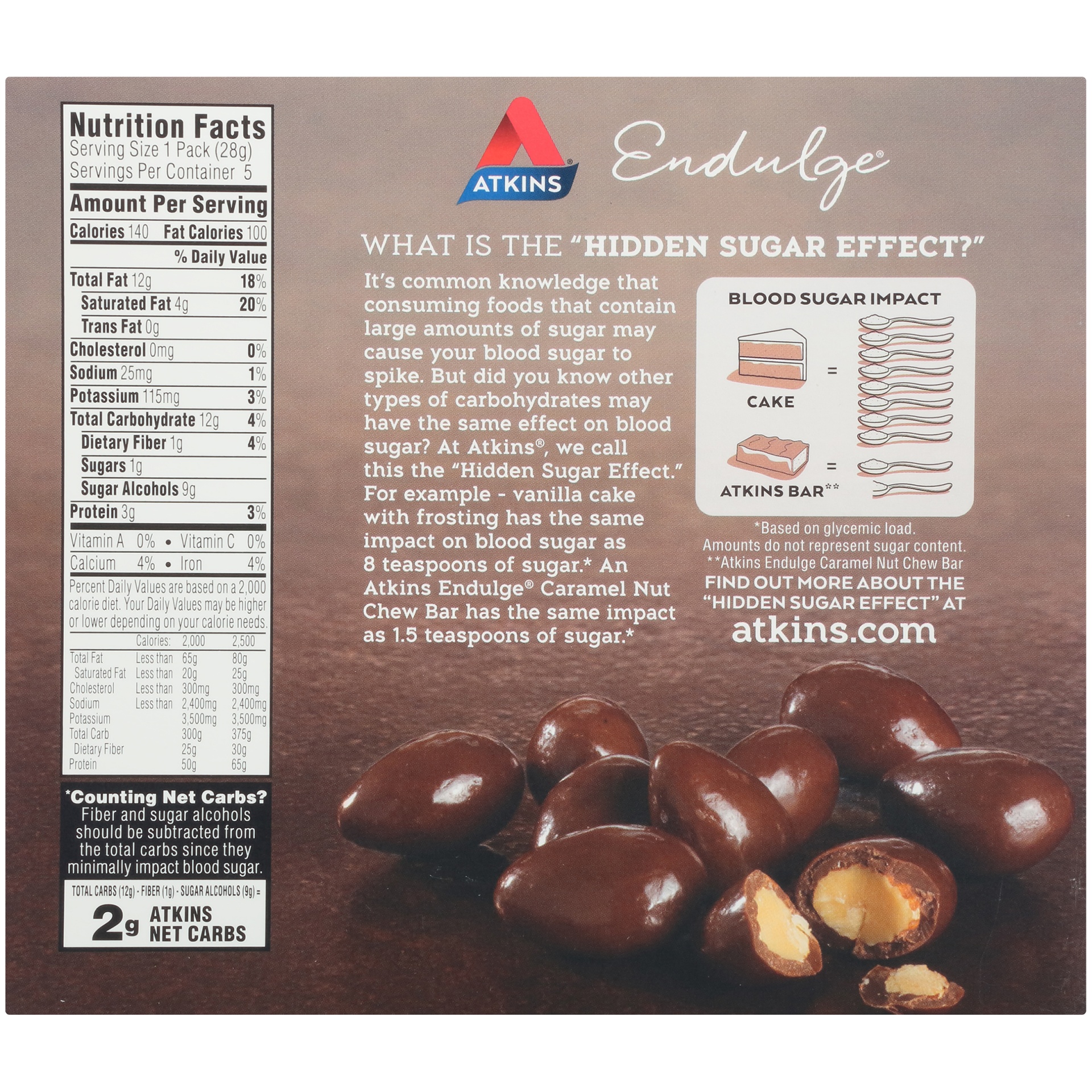 slide 6 of 8, Atkins Endulge Treat Chocolate Covered Almonds, 5 ct; 1 oz