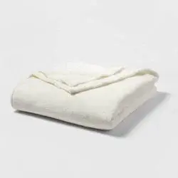 Full/Queen Microplush Bed Blanket Sour Cream - Threshold™