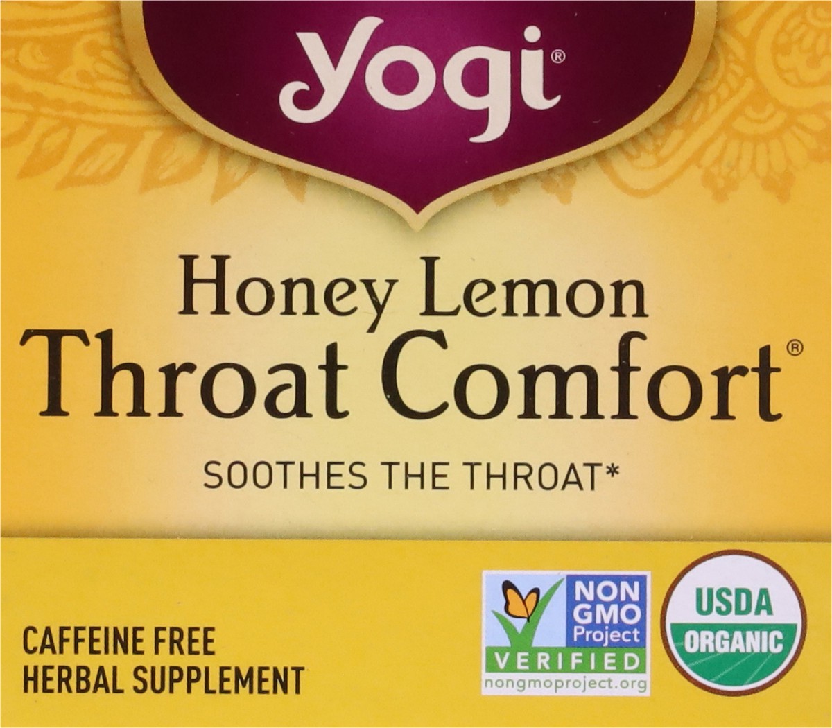 slide 8 of 9, Yogi Throat Comfort Honey Lemon Herbal Tea 16 Tea Bags, 16 ct