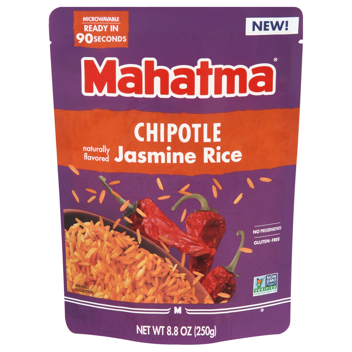 slide 5 of 6, Mahatma Jasmine Rice, Chipotle, 8.8 oz