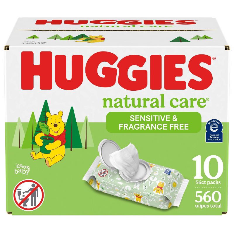 slide 1 of 13, Huggies Natural Care Sensitive Unscented Baby Wipes - 560ct, 560 ct