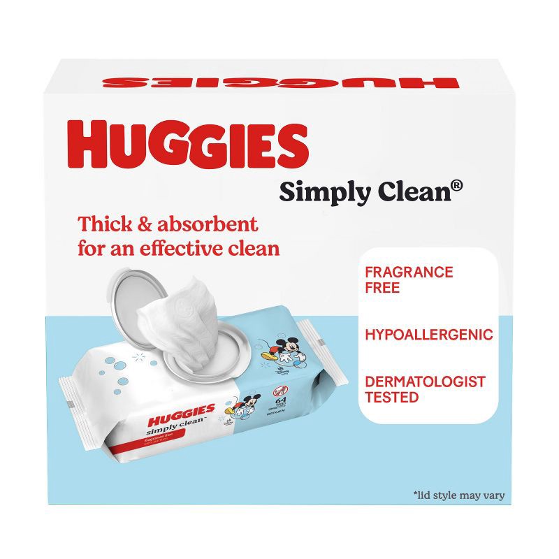 slide 3 of 10, Huggies Simply Clean Unscented Baby Wipes - 11pk (704ct total wipes), 11 ct, 704 ct