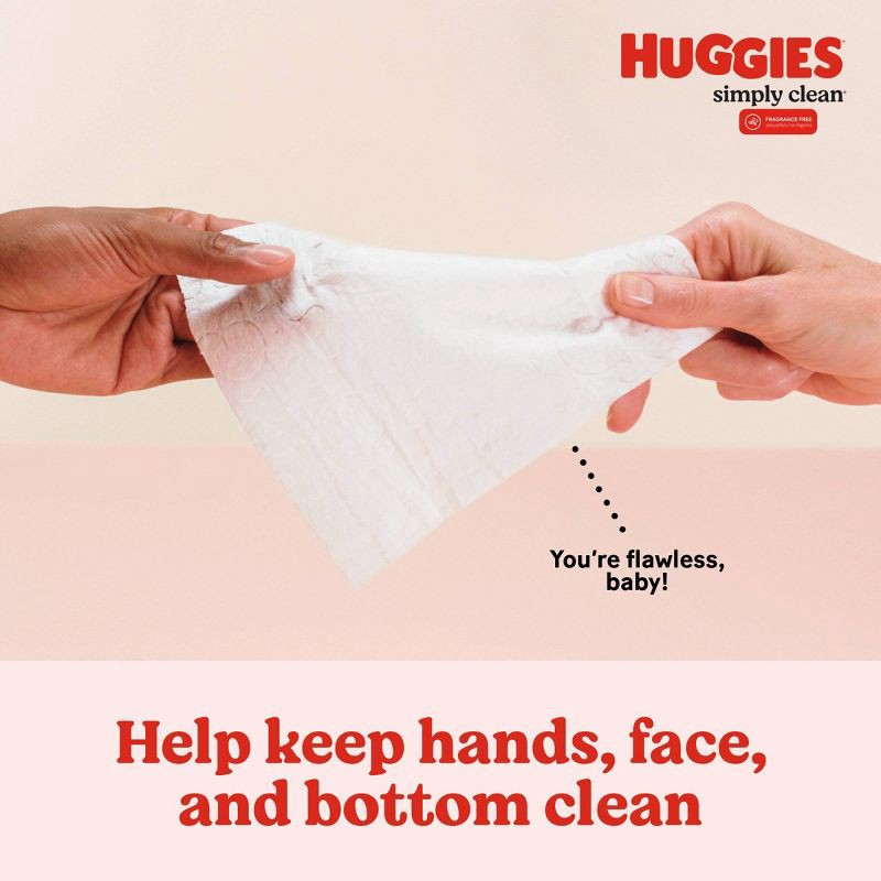 slide 6 of 8, Huggies Simply Clean Unscented Baby Wipes 11 Flip-Top Packs (704ct), 704 ct