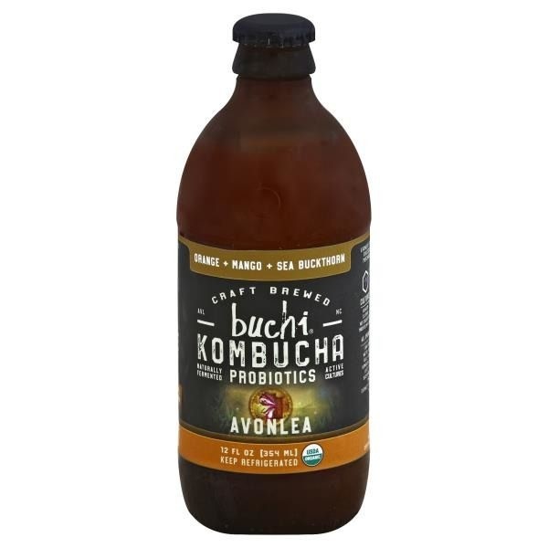 slide 1 of 1, Buchi Orange + Mango Avonlea Kombucha - 12 oz, 12 oz