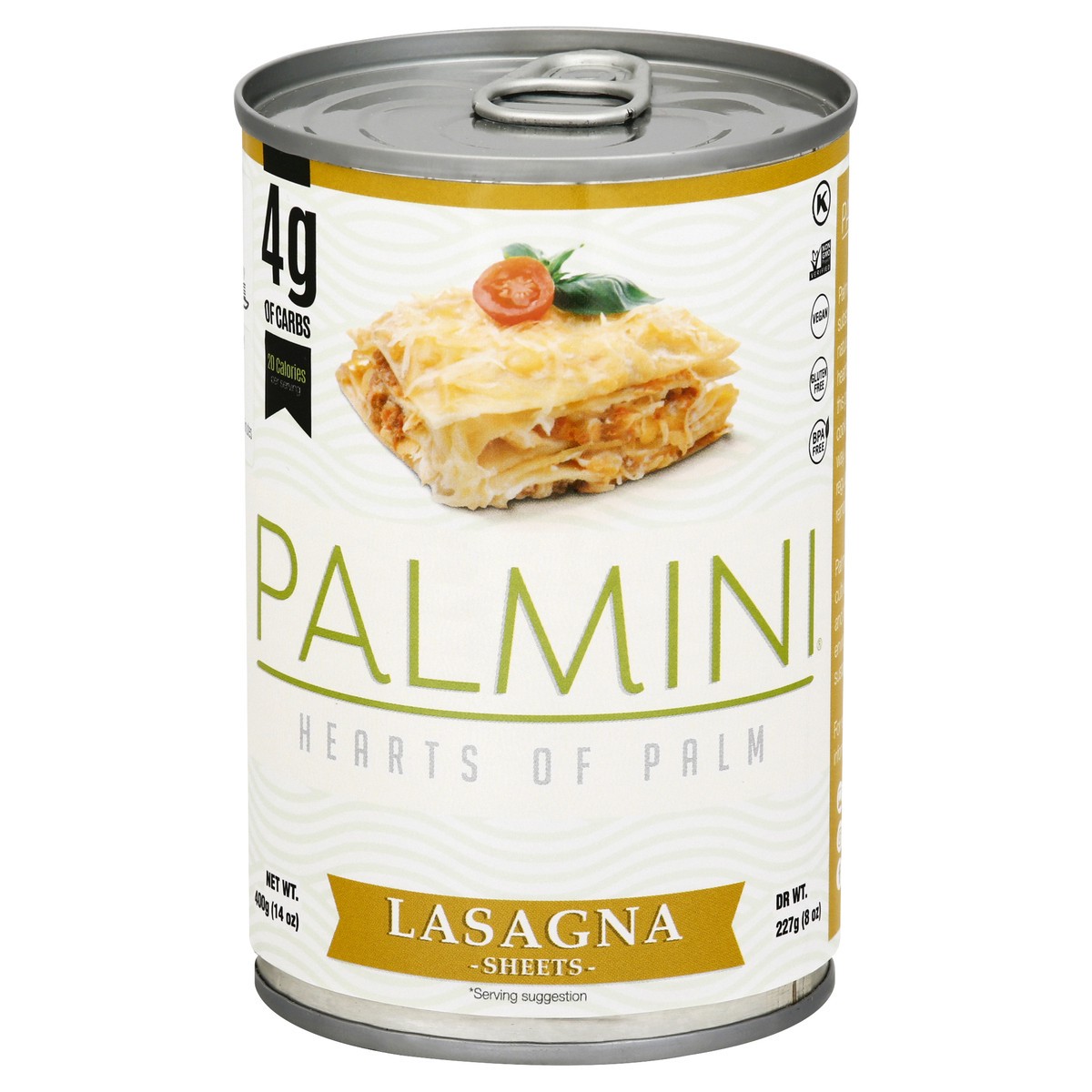 slide 8 of 8, Palmini Lasagna Sheets 400 g, 400 g