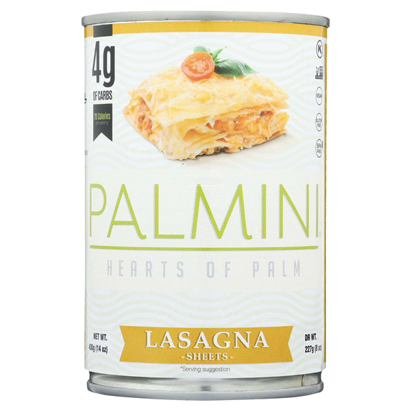 slide 1 of 1, Palmini Pasta Lasagna Hearts of Palm Can, 14 oz