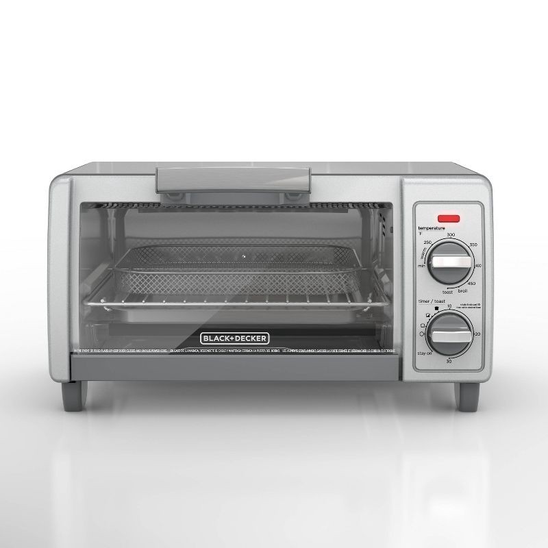 slide 1 of 12, BLACK+DECKER 4 Slice Toaster Oven - Silver - TO1700SG, 1 ct