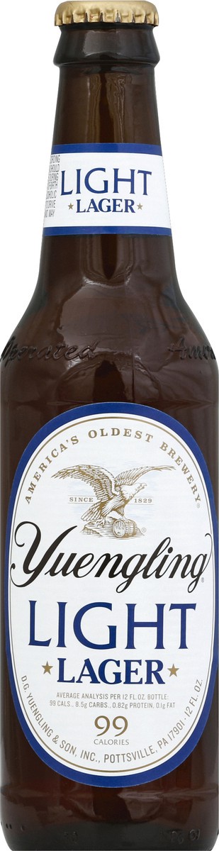 slide 3 of 4, Yuengling Light Lager Beer 12 fl oz, 12 fl oz