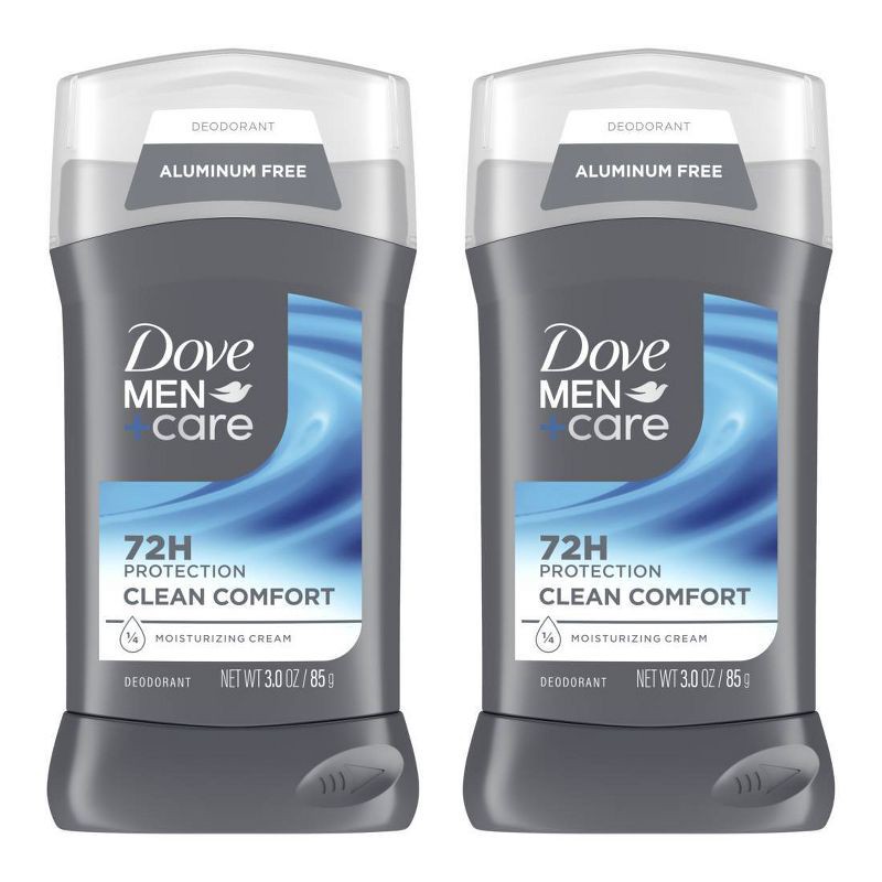 slide 1 of 6, Dove Men+Care Solid Deodorant Stick Clean Comfort - 3oz/2ct, 2 ct; 3 oz