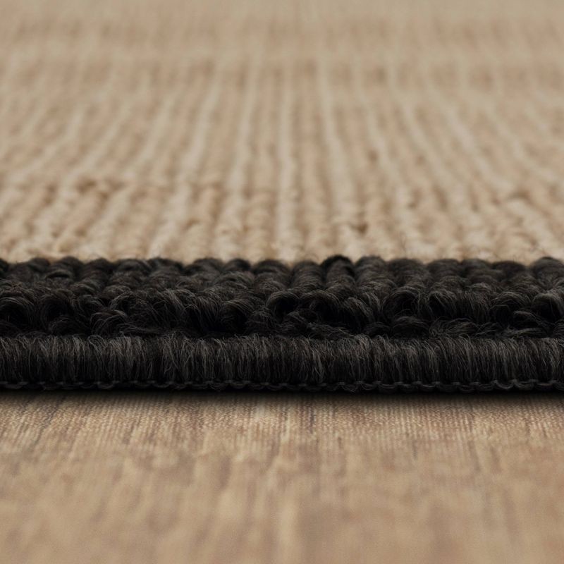 slide 4 of 9, 2'6"x3'10" Washable Madison Border Accent Rug Gray - Threshold™: Indoor Skid-Resistant Medium Pile Rug, 1 ct