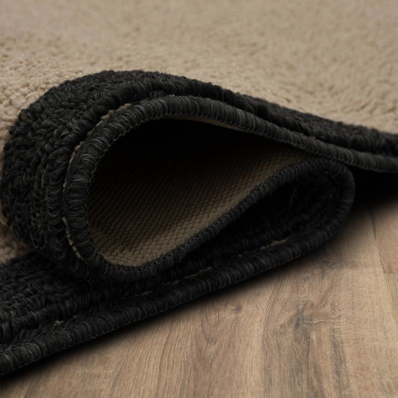 slide 5 of 9, 2'6"x3'10" Washable Madison Border Accent Rug Gray - Threshold™: Indoor Skid-Resistant Medium Pile Rug, 1 ct