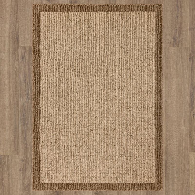 slide 3 of 5, 4'x5'6" Madison Border Tan Area Rug - Threshold™: Traditional Indoor Medium Pile Carpet, Tufted Polyester, 1 ct