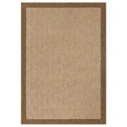 4'x5'6" Madison Border Tan Area Rug - Threshold™: Traditional Indoor Medium Pile Carpet, Tufted Polyester