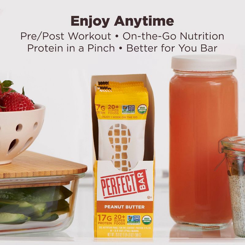 slide 7 of 16, Perfect Bar Organic Peanut Butter Bar - 2.5oz, 2.5 oz