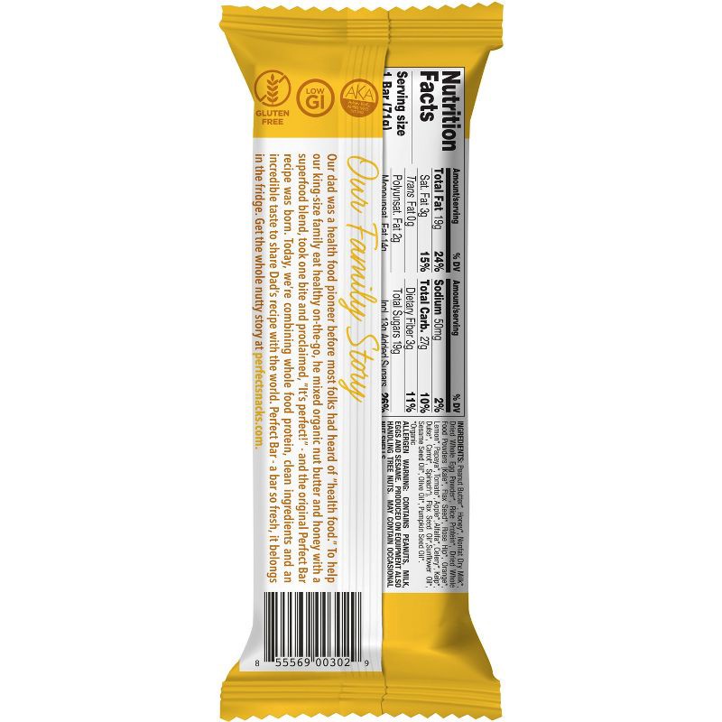 slide 7 of 13, Perfect Bar Organic Peanut Butter Bar - 2.5oz, 2.5 oz