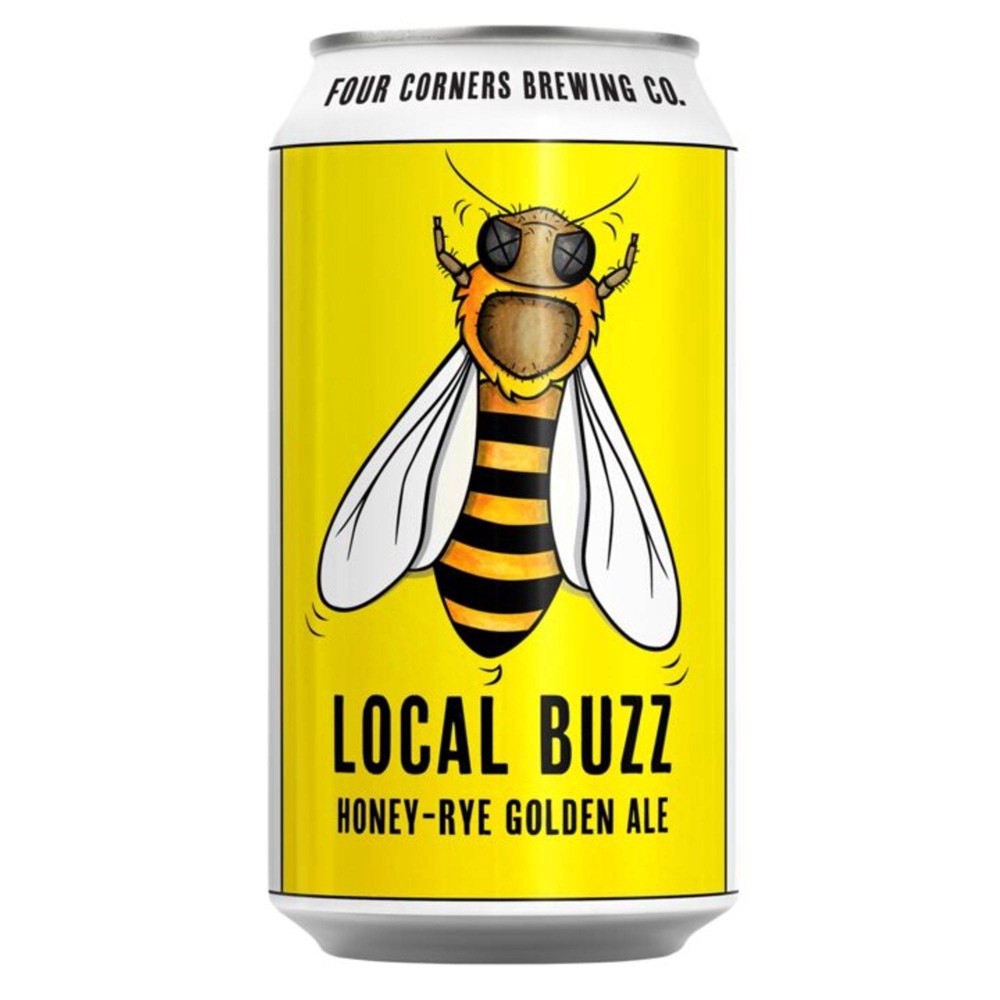 slide 5 of 6, Four Corners Brewing Co. Four Corners Local Buzz Honey-Rye Golden Ale Beer - 6pk/12 fl oz Cans, 6 ct; 12 fl oz