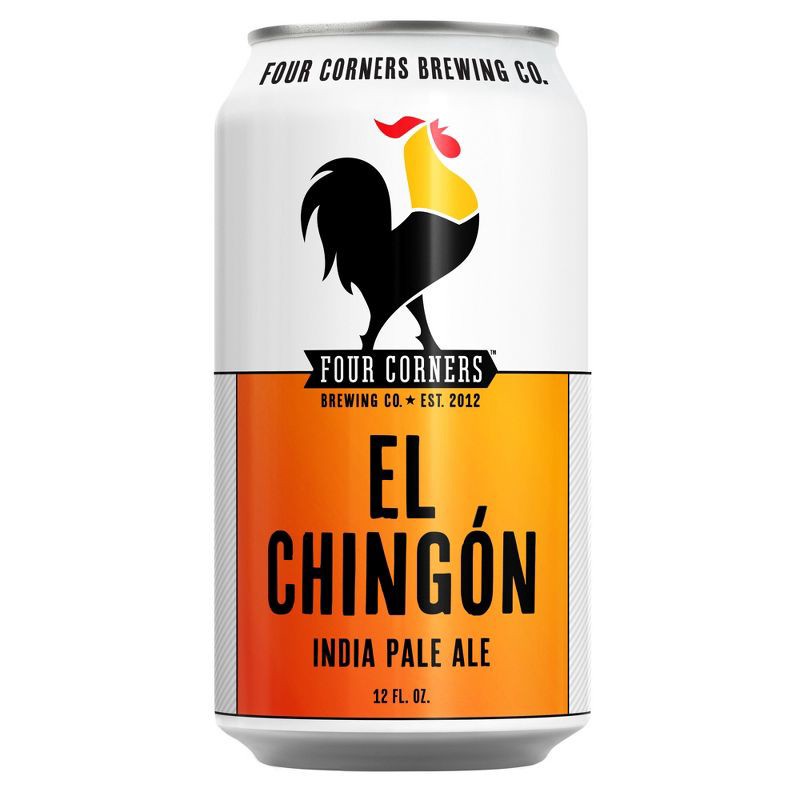 slide 4 of 7, Four Corners Brewing Co. Four Corners El Chingón IPA Beer - 6pk/12 fl oz Cans, 6 ct; 12 fl oz