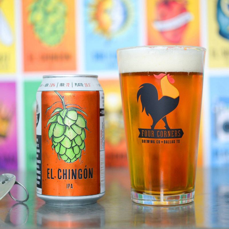 slide 7 of 7, Four Corners Brewing Co. Four Corners El Chingón IPA Beer - 6pk/12 fl oz Cans, 6 ct; 12 fl oz