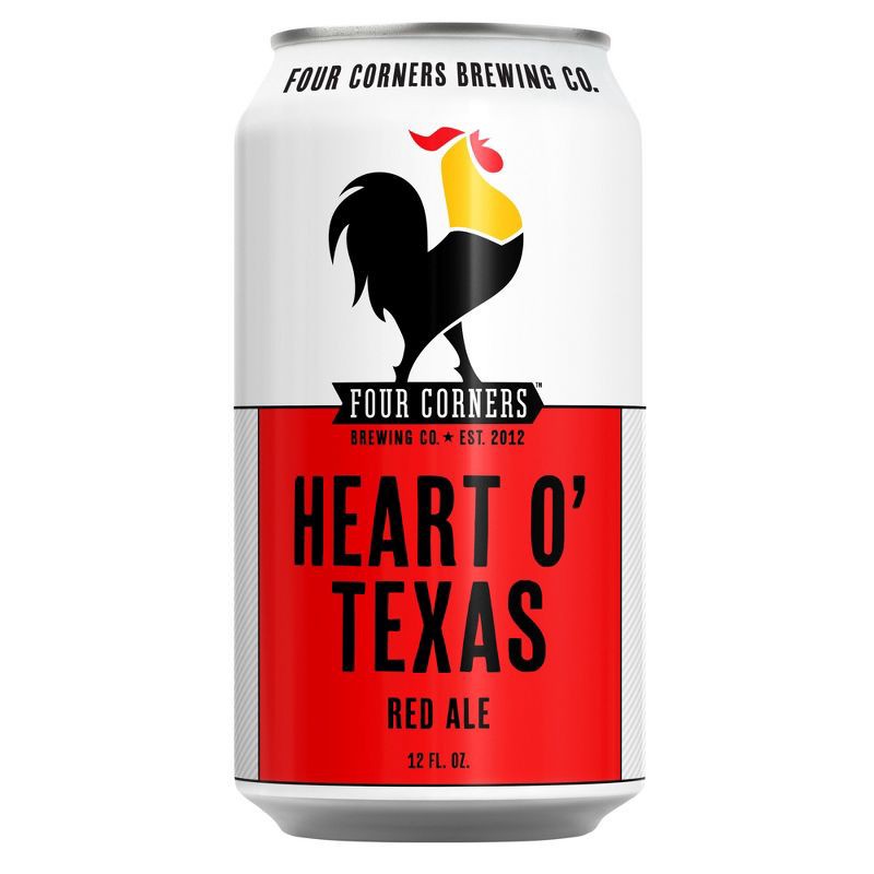 slide 5 of 6, Four Corners Brewing Co. Four Corners Heart O' Texas Red Ale Beer - 6pk/12 fl oz Cans, 6 ct; 12 fl oz