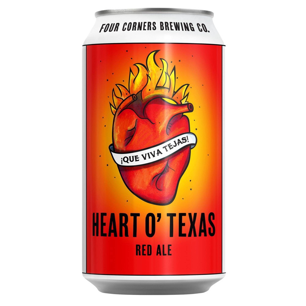 slide 5 of 6, Four Corners Brewing Co. Four Corners Heart O' Texas Red Ale Beer, 6 ct; 12 fl oz