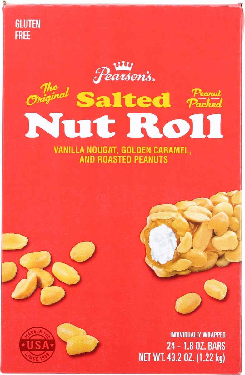 slide 11 of 13, Pearson's Pearsons Box Salted Nut Roll - 24 ct, 24 ct