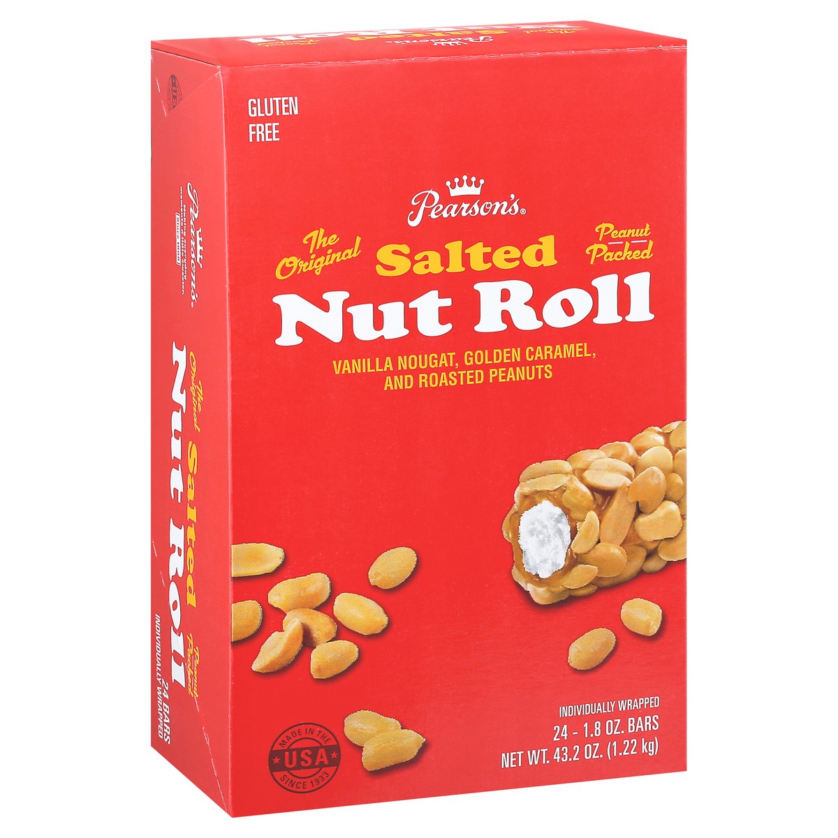 slide 3 of 13, Pearson's Pearsons Box Salted Nut Roll - 24 ct, 24 ct