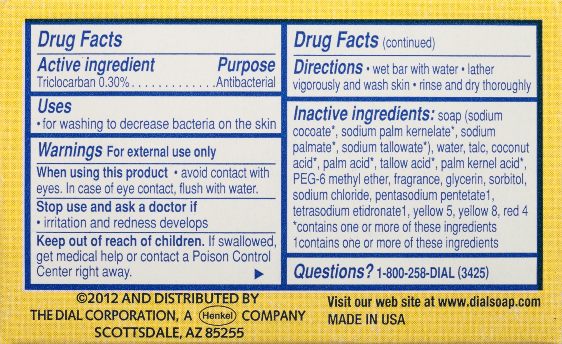 slide 6 of 6, Dial Antibacterial Travel Size Gold Deodorant Soap, 2.25 oz