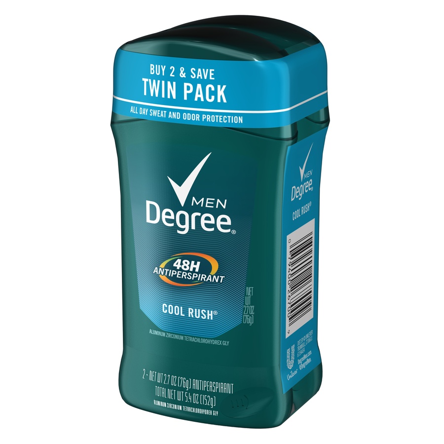slide 2 of 2, Degree Men Dry Protection Cool Rush Antiperspirant Deodorant, 2 ct; 2.7 oz