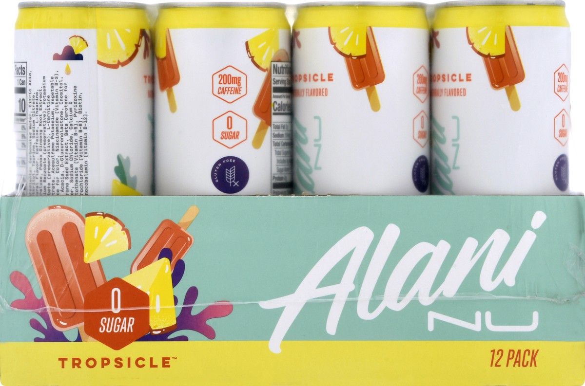 slide 6 of 13, Alani Nu 12 Pack Tropsicle Energy Drink 12 ea - 12 ct, 12 ct