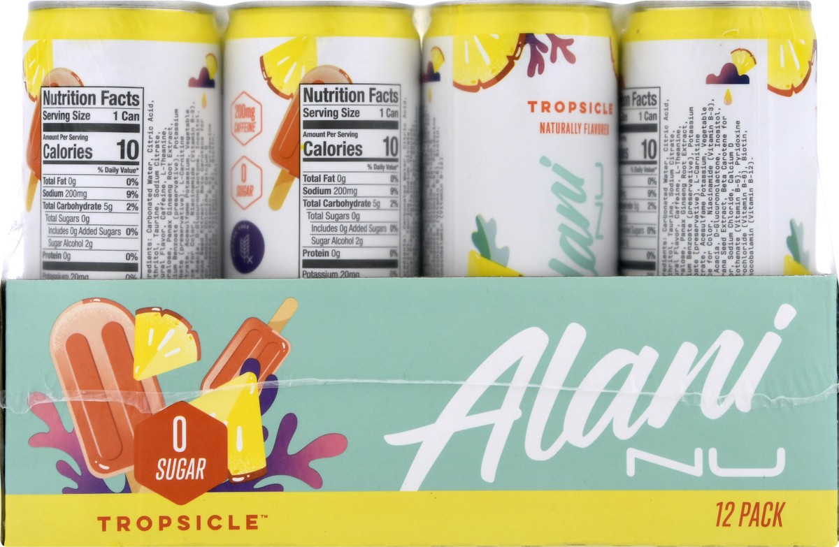 slide 3 of 13, Alani Nu 12 Pack Tropsicle Energy Drink 12 ea - 12 ct, 12 ct