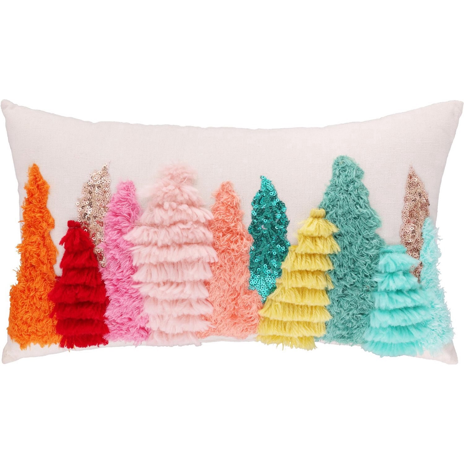slide 1 of 1, Joyward Rainbow Trees Throw Pillow, 16 In, 1 ct