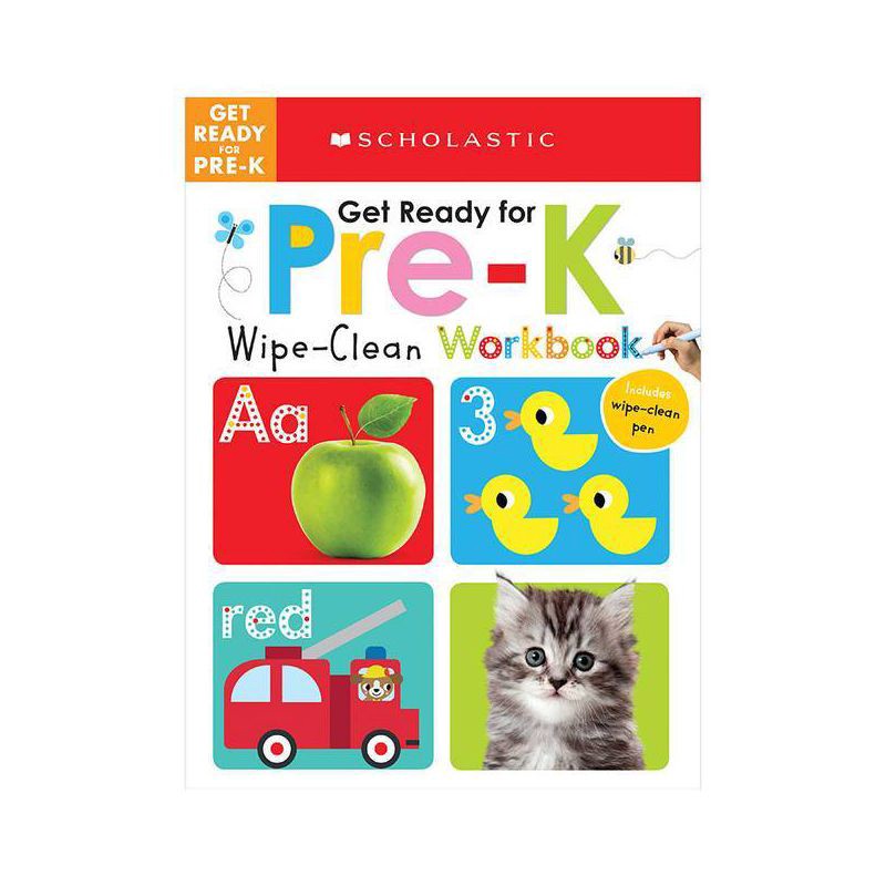 slide 1 of 1, Get Ready for PreK WipeClean Workbooks - by Scholastic (Paperback), 1 ct